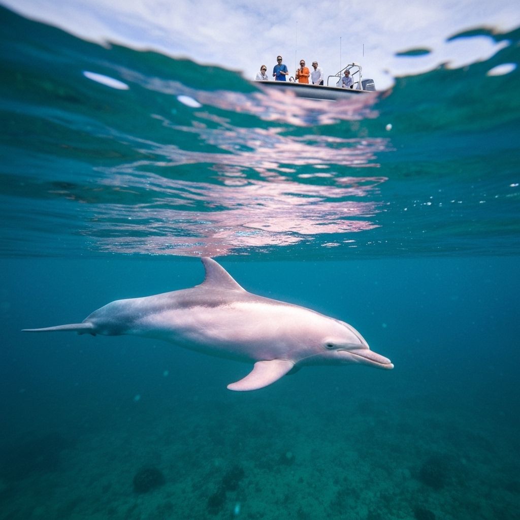 Scientific Collaboration - Behind the scenes of Storm to Utopia documentary production, showcasing Pink Dolphin Fund's marine conservation filmmaking process